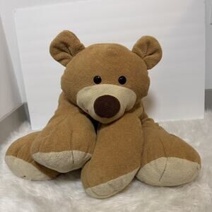 Large Commonwealth Brown Tan Bear Plush 2005 Floppy Vintage Cuddly Stuffed